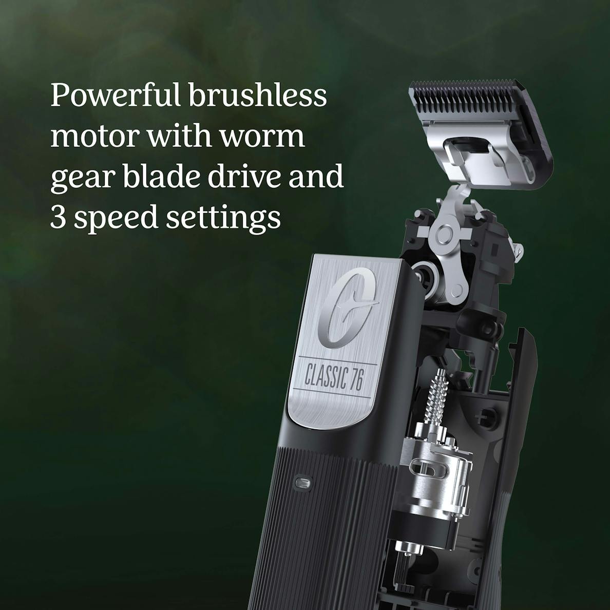 Oster Professional Cordless Classic 76 Clipper, Exclusive Series Black