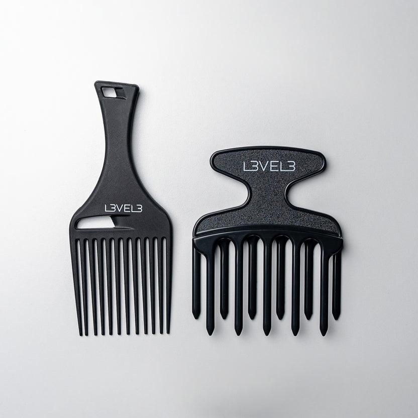 L3VEL3 Hair Pick Comb Set - 2 Pc