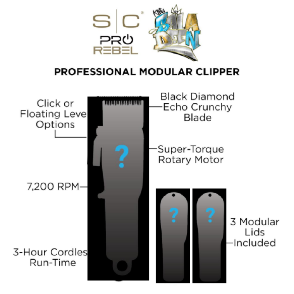 PRE ORDER NOW! StyleCraft PRO Rebel Clipper - King Saladeen Edition #SC613M