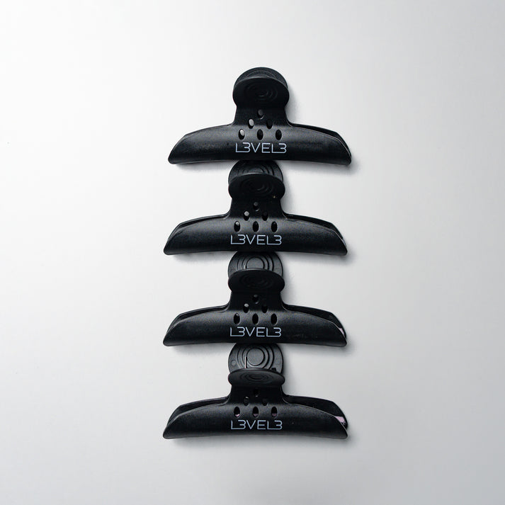 L3VEL3 Hair Claw Clips - 4 Pack