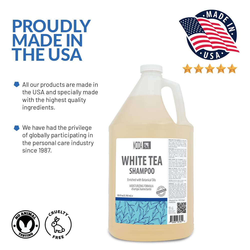 MODA White Tea Moisturizing Shampoo Gallon