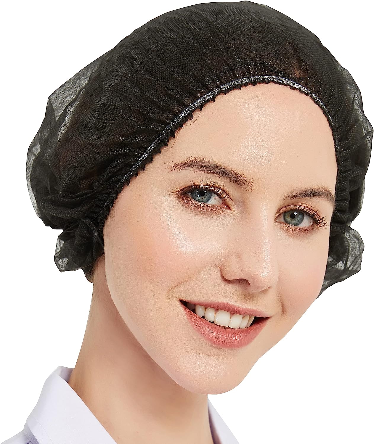 Safeko Unisex Polypropylene Bouffant Caps Black - 21", 144 PCS