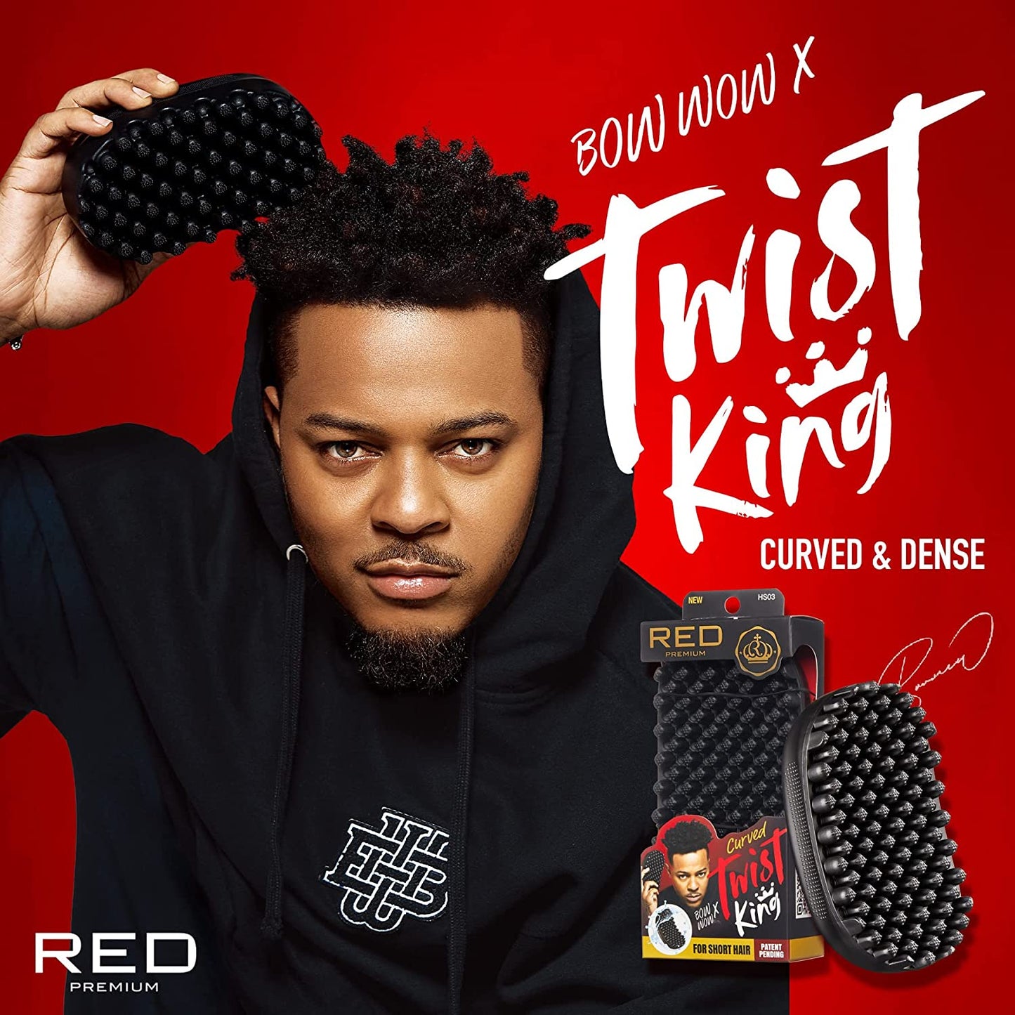 Red by Kiss Bow Wow X Twist King Curved & Densed