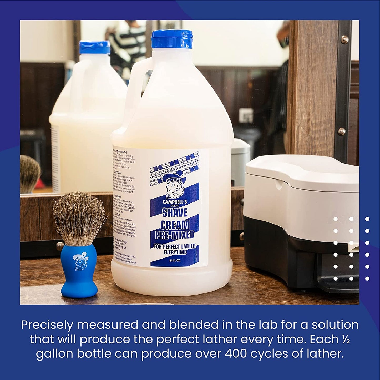 Espuma líquida premezclada de Campbell para máquina de espuma (1/2 galón o 12 oz)