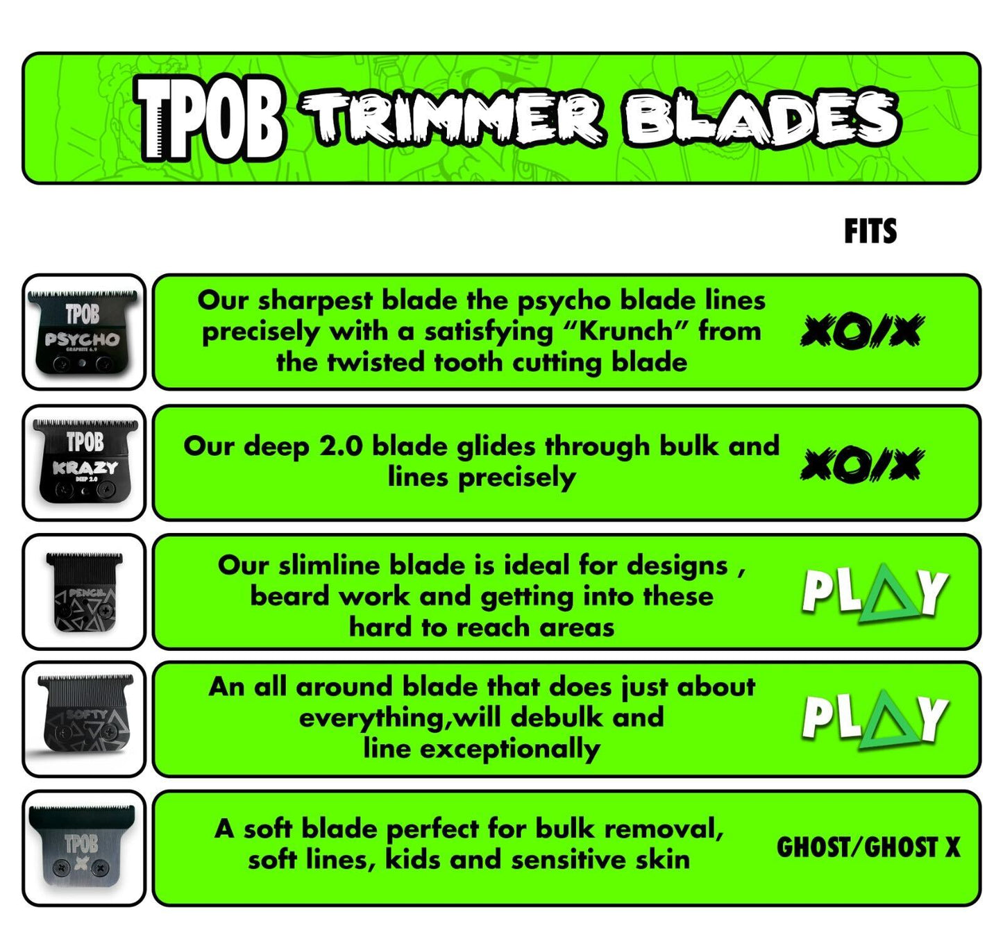 TPOB Blade Guide