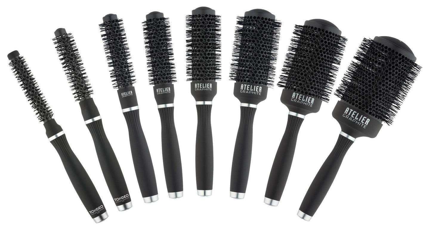 Tondeo Atelier Graphite Round Brush #33513