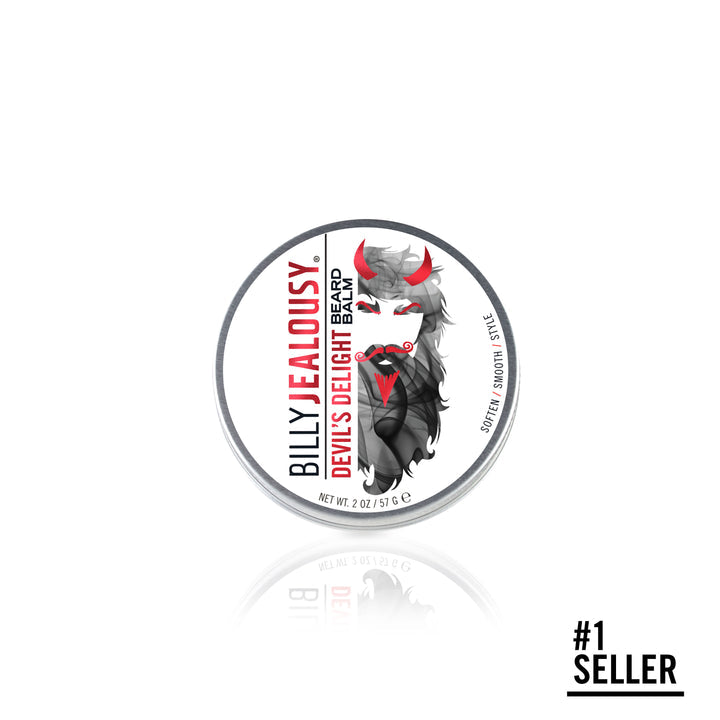 Billy Jealousy Devil's Delight Beard Balm 2oz, Light Hold / Low Shine / Moisturizing