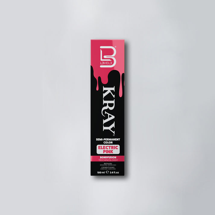 L3VEL3 KRAY Electric Pink Semi Permanent Color