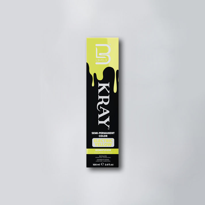 L3VEL3 KRAY Electric Yellow Semi Permanent Color