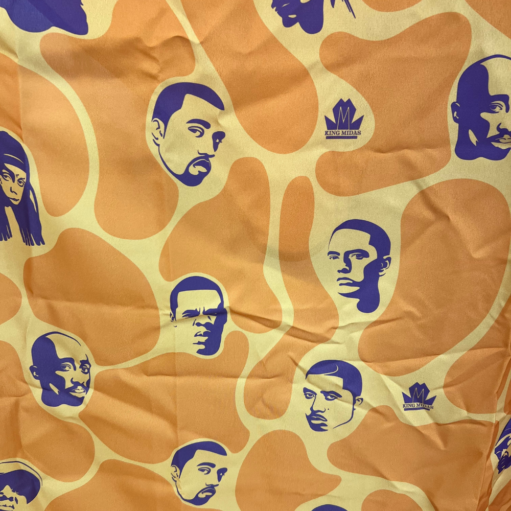 King Midas Hip Hop Kings Barber Cape Orange