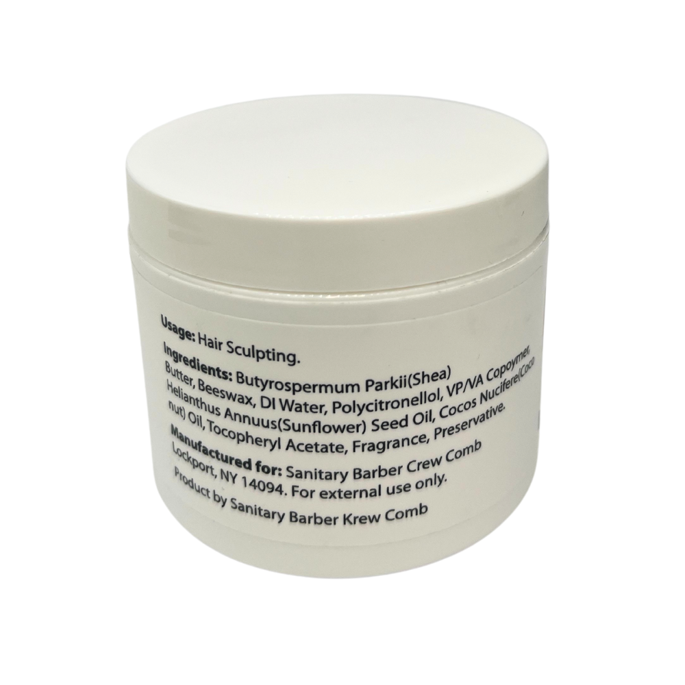 Krew Comb By Sanitary Barber – Firm Hold Pomade (4 oz.)