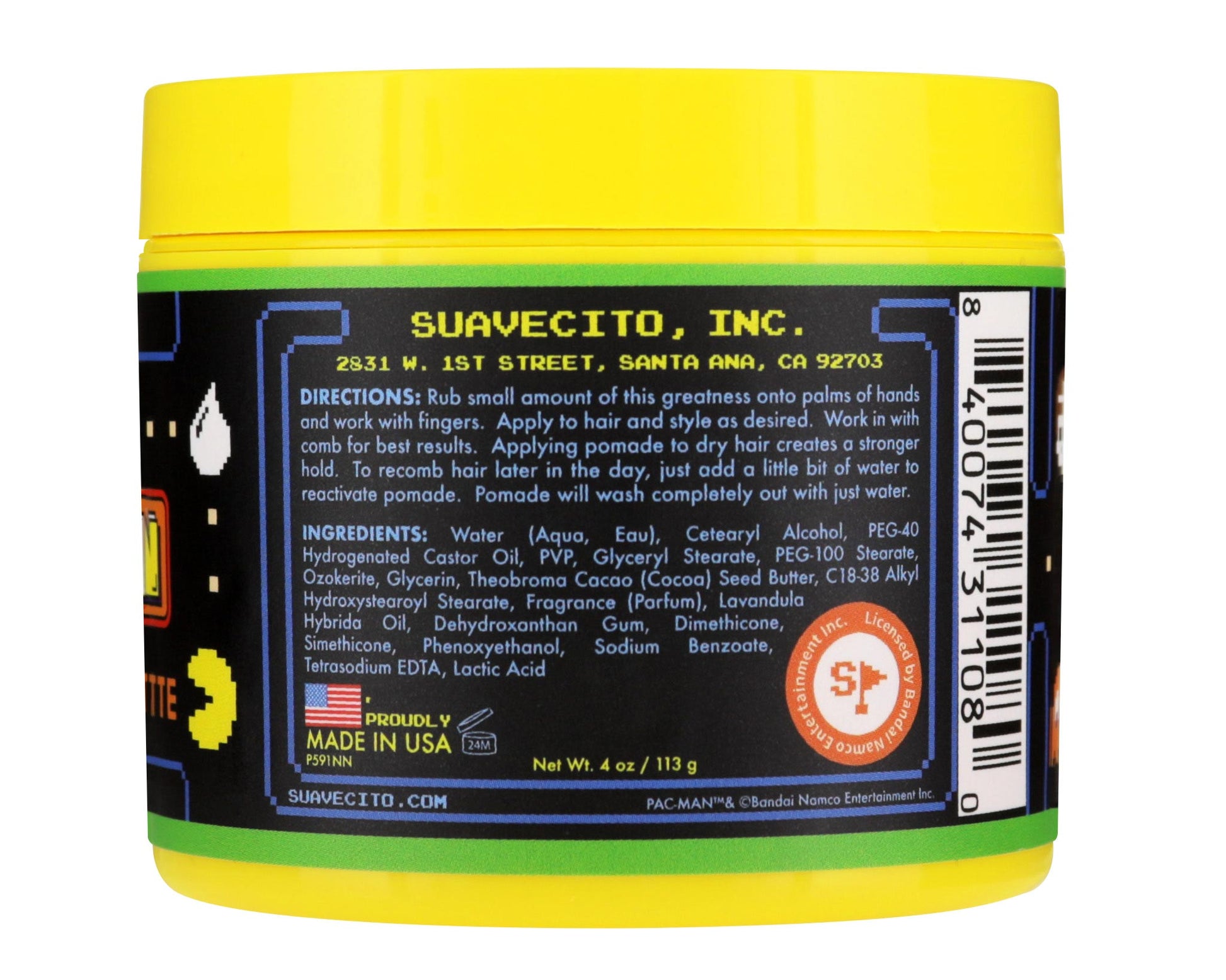 Suavecito Limited Edition Pac-Man Matte Hold Pomade