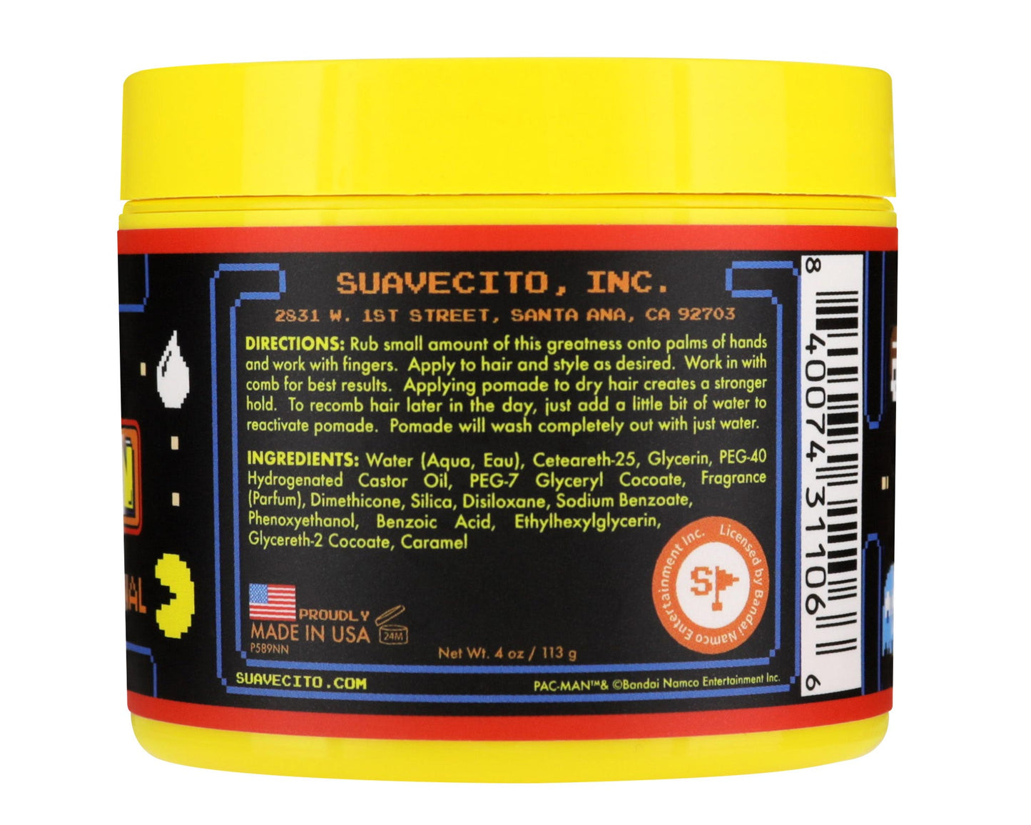 Suavecito Limited Edition Pac-Man Original Hold Pomade