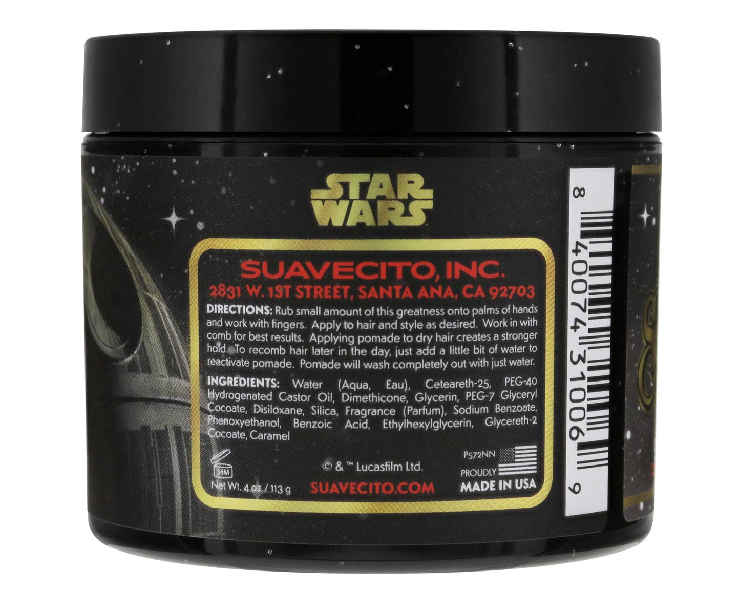 Suavecito Limited Edition Star Wars Original Hold Pomade