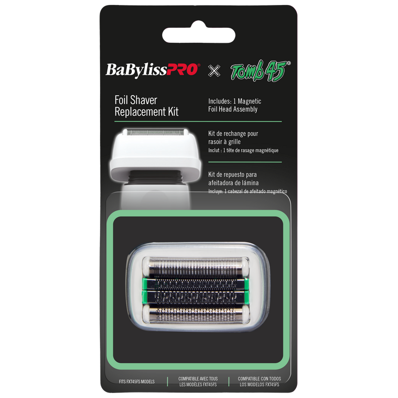 BaBylissPRO X Tomb 45 Wireless-Charging Double-Foil Shaver Replacement Foil - White #FXT45RF2W