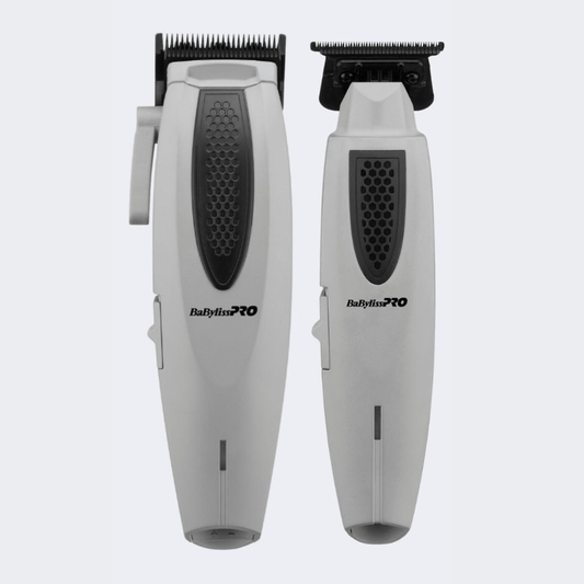 BaBylissPRO LithiumFX+ Ergonomic Clipper & Trimmer Limited Edition Grey Bundle