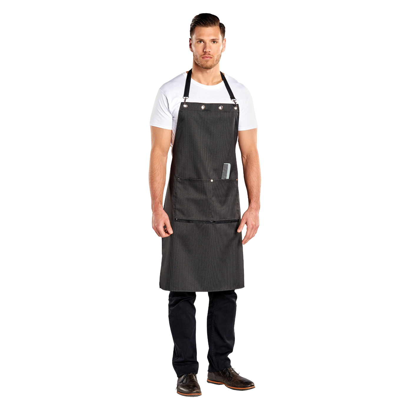 Scalpmaster Striped Barber Apron #4129