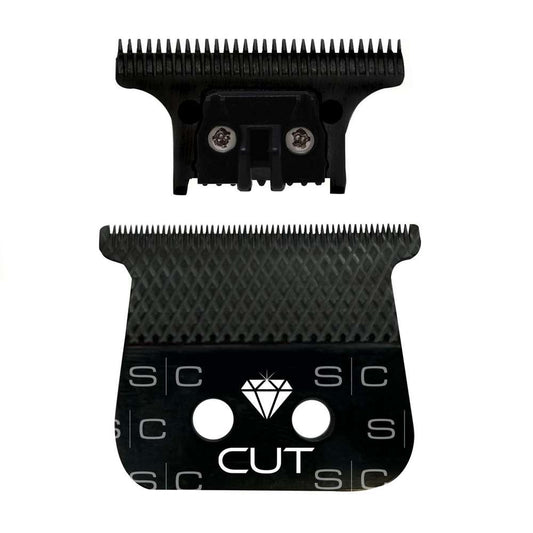 Cuchilla de repuesto para recortadora de cabello con corte de diamante fijo Black Diamond DLC de StyleCraft con el juego de cuchillas One Cutter SC541B