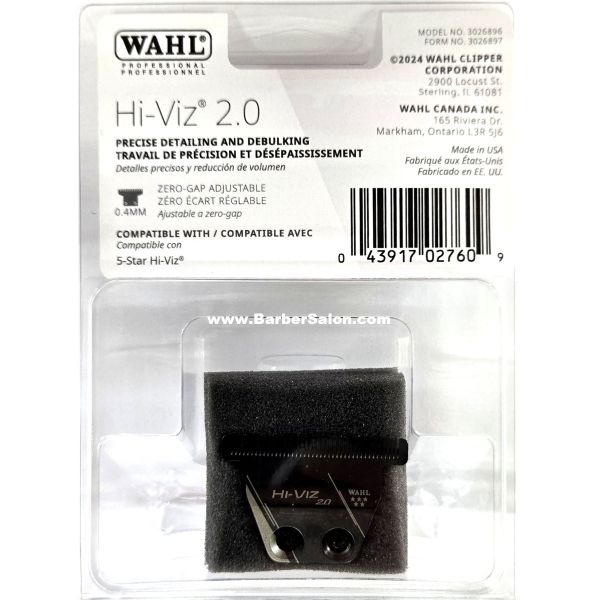 Wahl Hi-Viz 2.0 hair clipper blade packaging on a white background