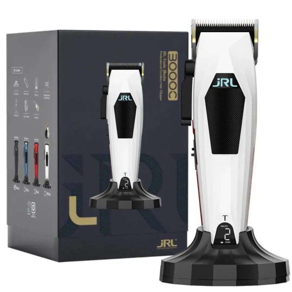 JRL Professional 3000C Mini Hair Clipper With Taper Blade - White