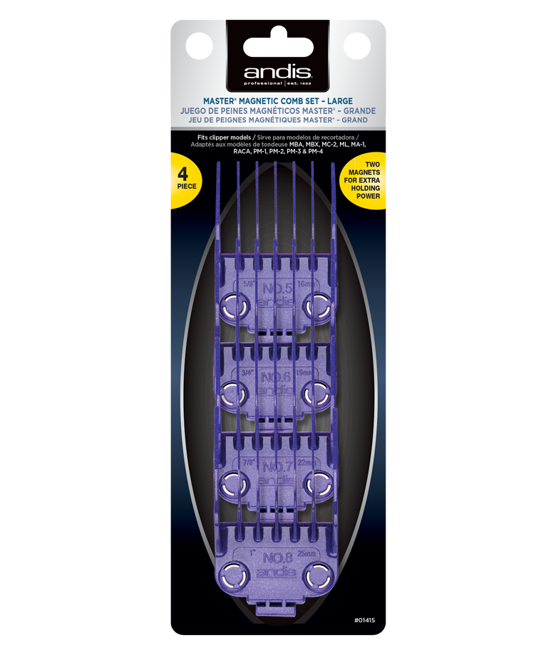 Andis Master Dual Magnet Large 4-Comb Set 01415