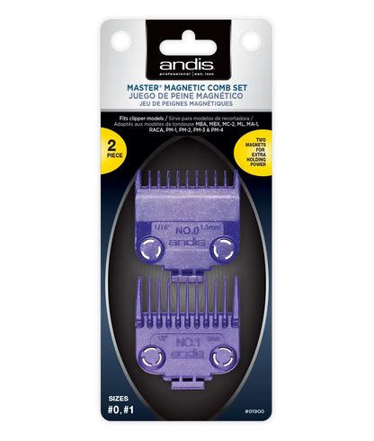 Andis Master Magnetic Comb Set Dual Pack (2pcs) #01900
