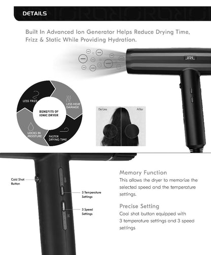 JRL Forte Pro Dryer Details