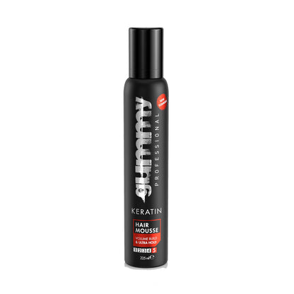 Gummy Keratin Hair Mousse Maximum Hold Shine, 225 ml