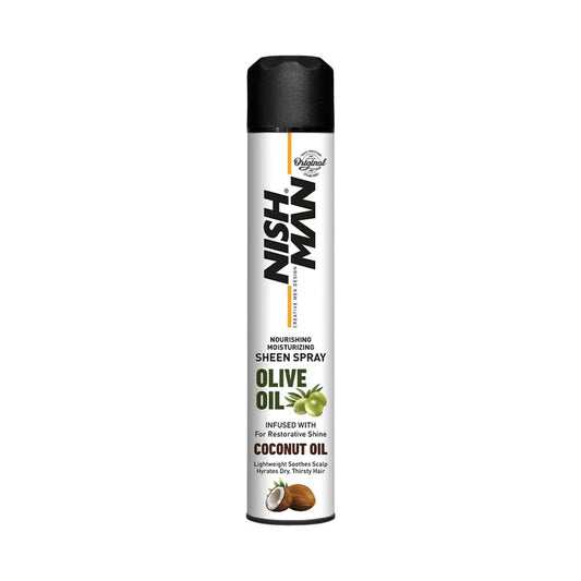 Nishman Olive Oil Hair Sheen Spray Infused with Coconut Oil 13.5 oz