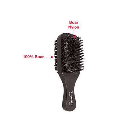 Scalpmaster 2-Sided Club Brush With Boar Bristles