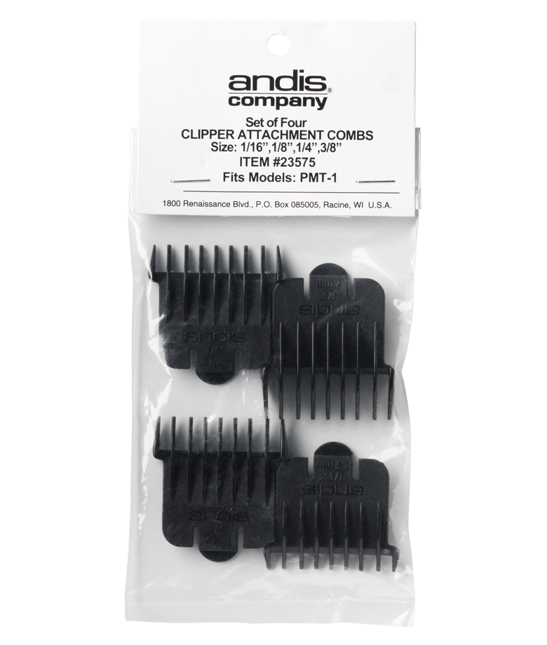 Andis Snap-On Blade Attachment Combs 4-Comb Set - 23575