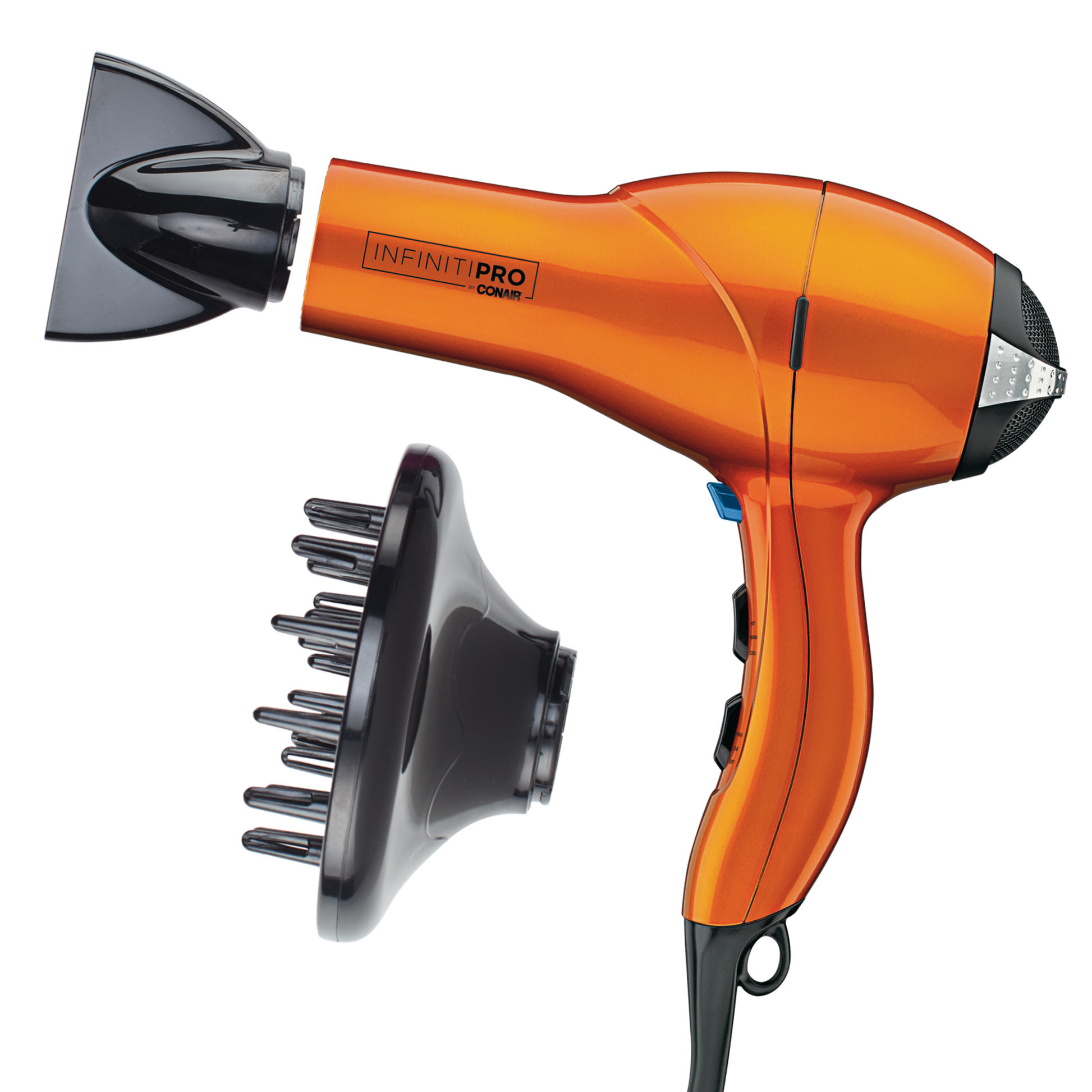 InfinitiPRO by Conair Quick Styling Salon Hair Dryer Orange, 1875W #259RNY