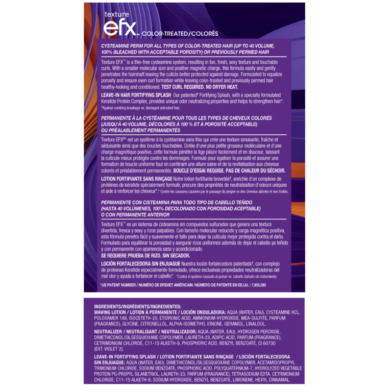 Zotos Texture EFX Perms - Color Treated