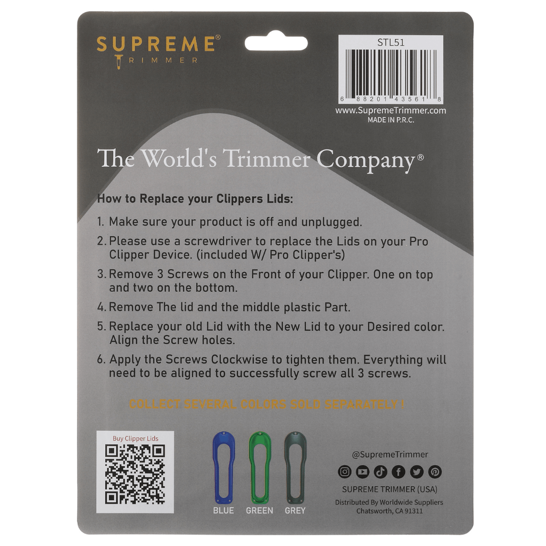 Replacement Lids for Pro Clipper - Hair Clipper & Trimmer Accessories - Supreme Trimmer Mens Trimmer Grooming kit 