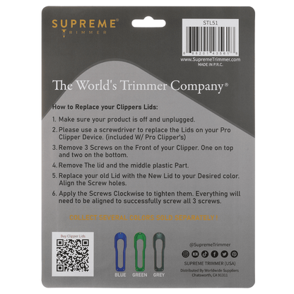 Replacement Lids for Pro Clipper - Hair Clipper & Trimmer Accessories - Supreme Trimmer Mens Trimmer Grooming kit 