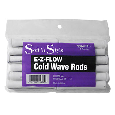 Soft n' Style E-Z Flow Cold Wave Rod - White Long - 356-WHLO