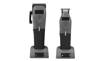 TPOB PLAY Gun Metal Grey Clipper & Trimmer Bundle