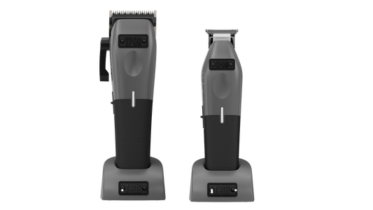 TPOB PLAY Gun Metal Grey Clipper & Trimmer Bundle