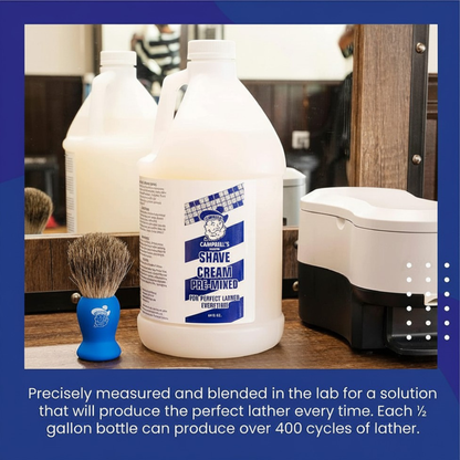 Campbell's Premix Liquid Lather for Lather Machine (1/2 Gallon or 12 oz)