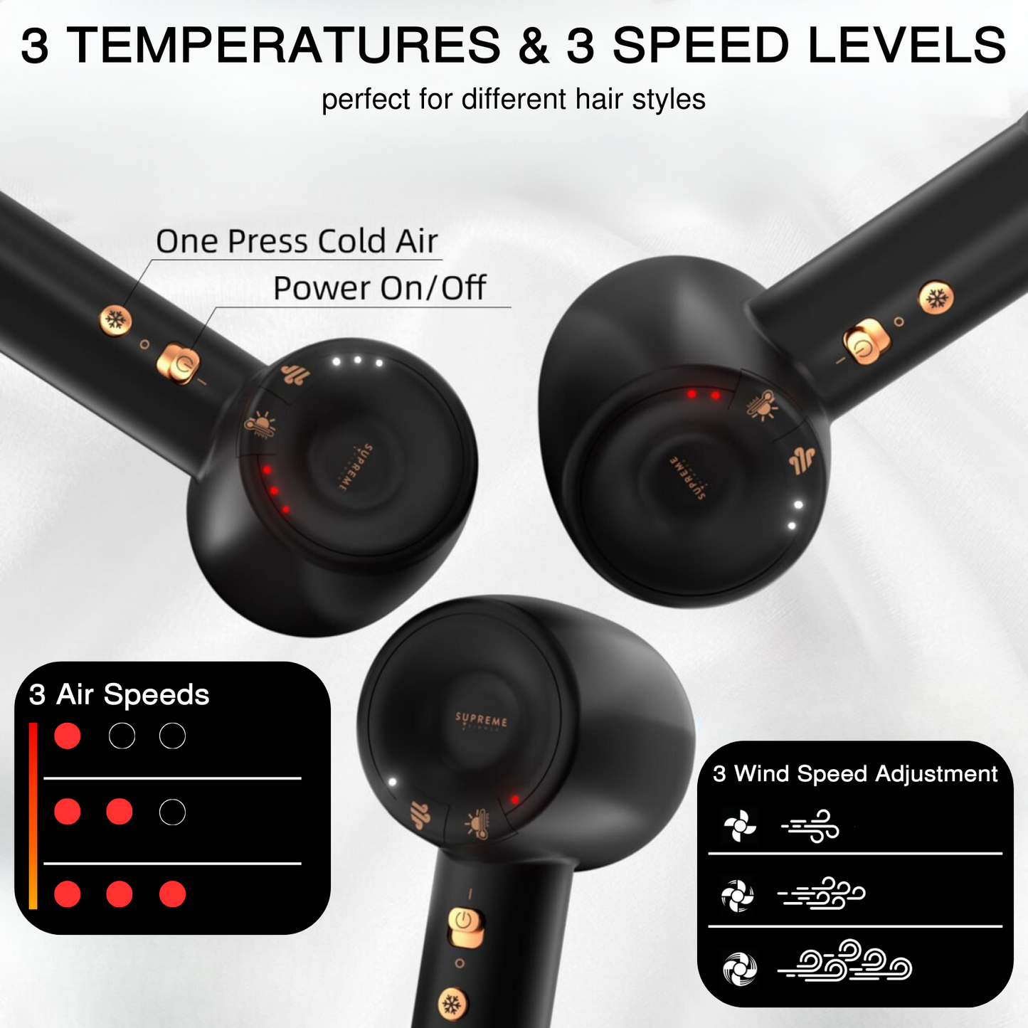 Supreme Trimmer Brushless Motor Hair Dryers