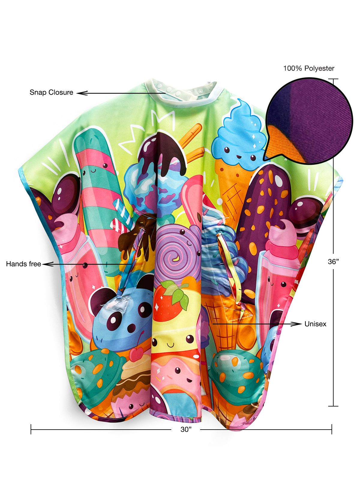 Betty Dain Sugar Rush Handsfree Kids Cape #403