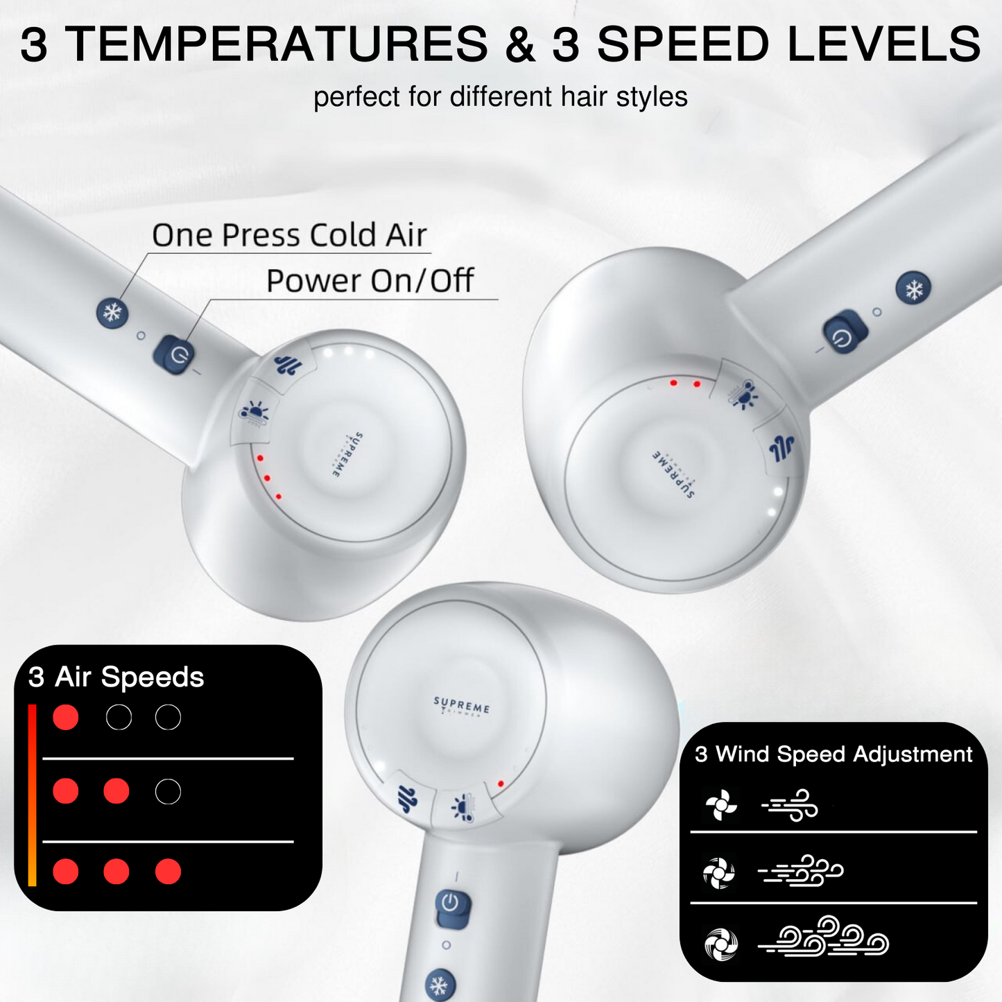 Supreme Trimmer Brushless Motor Hair Dryers