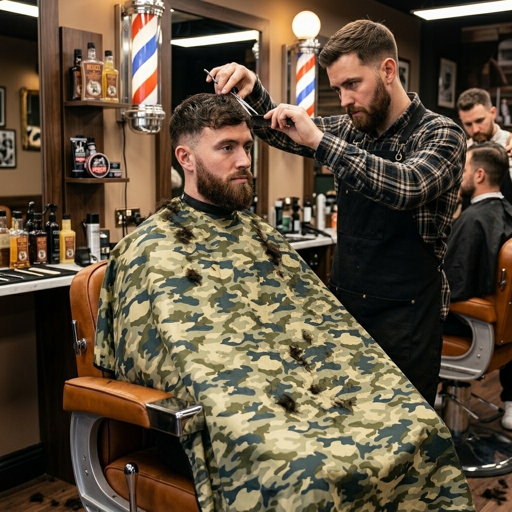 Campbell's Camo Hair Styling Cape (Various Colors)
