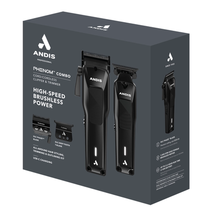 Andis Phenom Clipper & Trimmer Professional Combo Kit #563534