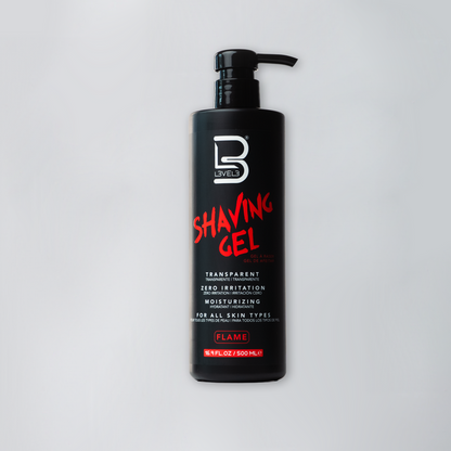 L3VEL3 Transparent Shaving Gel 500ml Flame