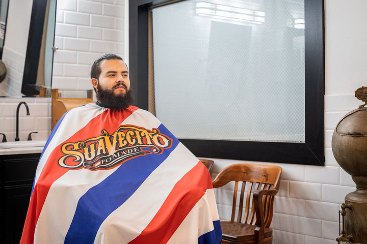 Suavecito Barber Pole Cape