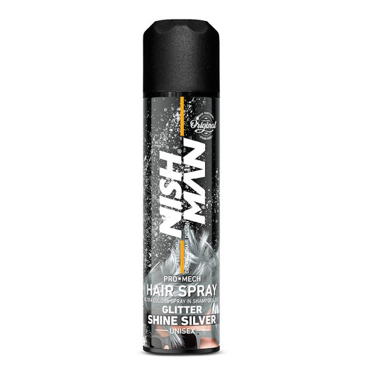 Nishman Glitter Hair Spray - Shine Silver 150ML