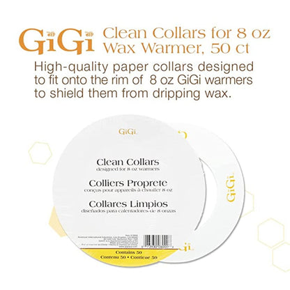 GiGi Clean Collars for 8 oz Wax Warmers - 50 Count