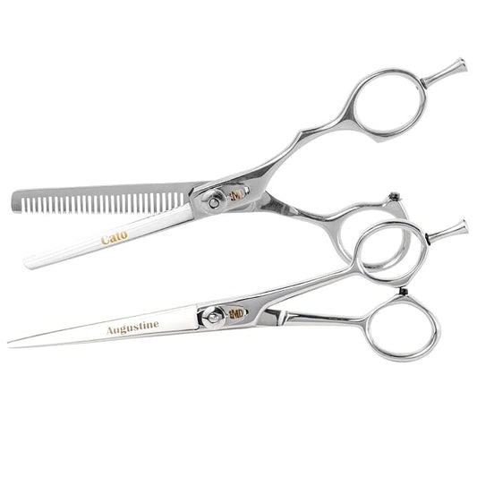 MD Barber Shining Silver Shear Combo