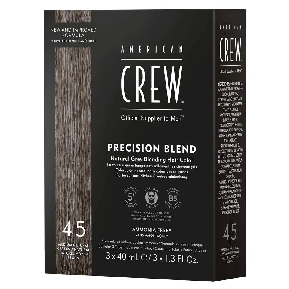 American Crew Men's Precision Blend Natural Gray Coverage Hair Color